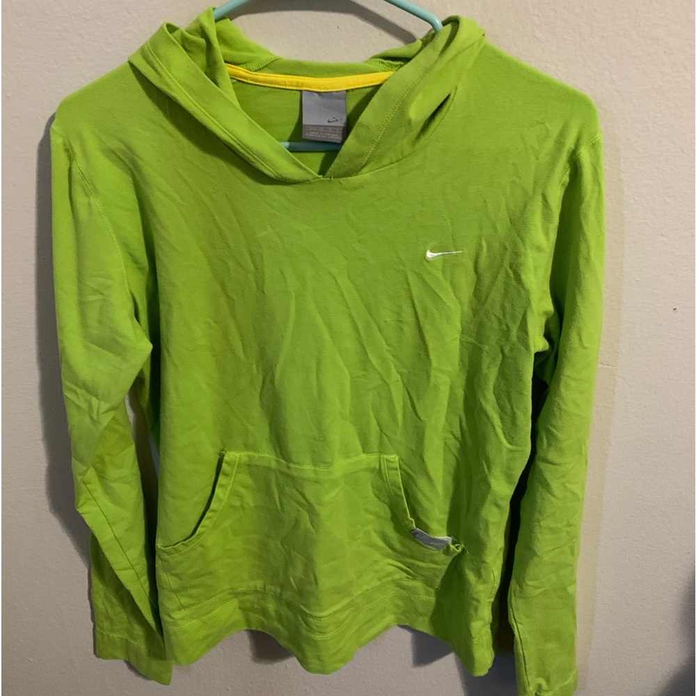 Lime green Nike hoodie
